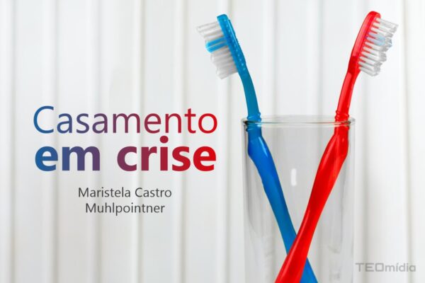 crise ao juntar escovas de dente azul e vermelha, casamento em crise